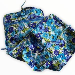 Blue, purple and green Vera Bradley toiletry bag